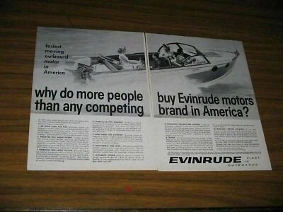 Anuncio impreso Evinrude 1960 motores fueraborda Milwaukee, WI Foto 1 de 2