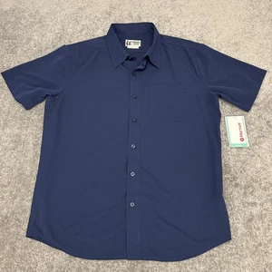 Marmot Shirt Mens Medium Blue Aerobora Short Sleeve Quick Dry Performance NEW - Picture 1 of 11