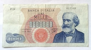 1000 LIRE  G. VERDI  1° TIPO   DECR. MIN. 14/01/1964   RARA - Picture 1 of 5