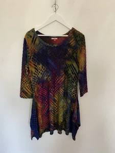 Joe Browns UK 14 Colourful Tunic Top Dress Lagenlook Steampunk Layering - Picture 1 of 14