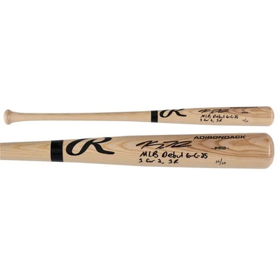 Kyle Teel Chicago White Sox Signed Blonde Rawlings Pro Bat w/Inscs - LE 10 of 10 - Image 1 of 3