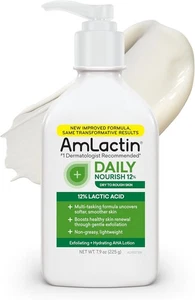 AmLactin Daily Nourish Lotion 7.9 oz | 12% Lactic Acid AHA Exfoliating - Picture 1 of 6