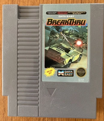 NES ~ BREAKTHRU ~ Nintendo Game 5 Screw NES-BE-USA Game Cart Only NTSC - Image 1 of 4