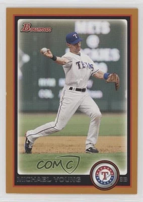 2010 Bowman Orange /250 Michael Young #76 - Image 1 of 2