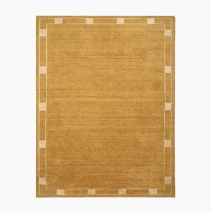 Alfombra de lana de inspiración moderna de mediados de siglo, acolchada a mano para sala de estar oficina, etc. - Imagen 1 de 3