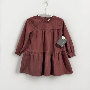 Modern Moments by Gerber Kleid mit Rüschen Rose Kleinkind Mädchen 2T Neu mit Etikett NEU - Bild 1 von 11