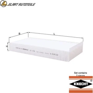 FILTRO AIRE INTERIOR BMW 2/Gran/Tourer/F46/F44/Active/F45/X/F39 la 1156/S - Imagen 1 de 11