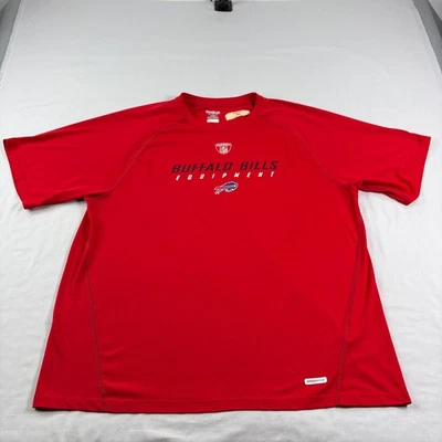 Camisa Buffalo Bills Para Hombres XL Roja Emitida por Jugador Entrenamiento de Práctica Reebok NFL Foto 1 de 4