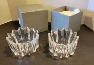 LOTE 2 Cuenco de caramelo Orrefors Suecia Galería de flores de cristal '90 J. Johansson 4514/11 - Imagen 1 de 17