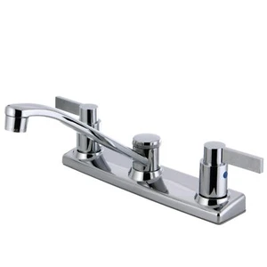 Kingston Brass FB2121NDL 7-11/16-Inch in Spout Reach NuvoFusion 8-Inch Centerset - Picture 1 of 2