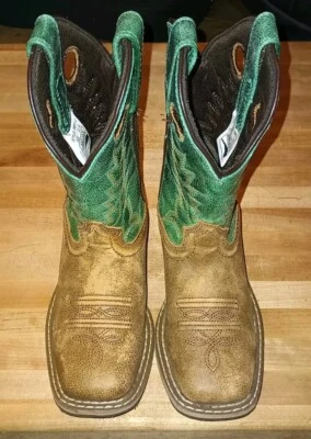 Botas occidentales Smoky Mountain EE. UU. #12 niño marrón turca 3851C envío rápido gratuito. Foto 1 de 4