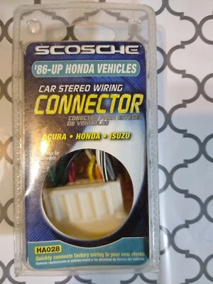 Scosche HA028 Honda Acura Isuzu 1986-2011 Stereo Connector - Image 1 of 3