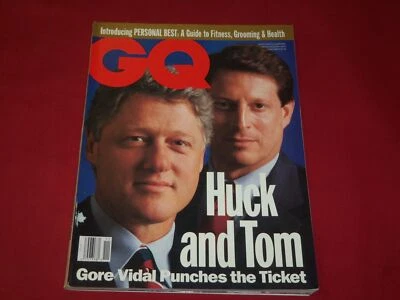 1992 NOV GENTLEMEN'S QUARTERLY GQ MAGAZINE - BILL CLINTON & AL GORE - RC 1336 - Image 1 of 2