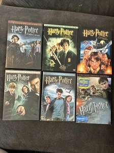 Lot of 6 HARRY POTTER DVD's: Prisoner of Azkaban, The Sorcerers Stone, Chamber.. - Picture 1 of 13