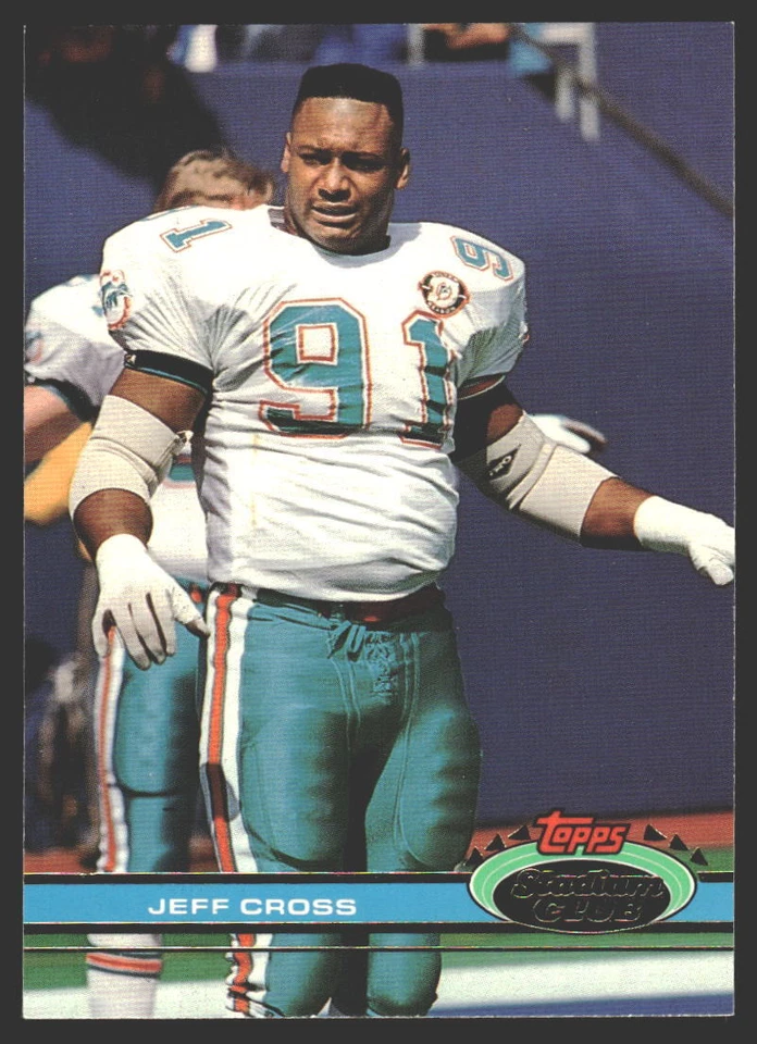 Jeff Cross #425 1991 Stadium Club Miami Dolphins - Image 1 of 2