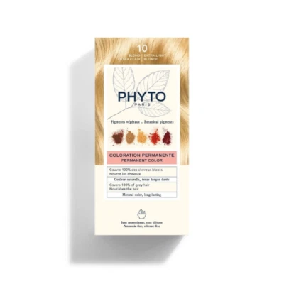 Phyto Hair Color Kit 10 Biondo Chiarissimo Extra Colarazione Senza Ammoniaca - Immagine 1 di 4