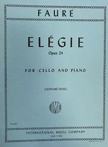 FAURE: ELEGIE Opus 24 For Cello and Piano (IMC#897) - Picture 1 of 1