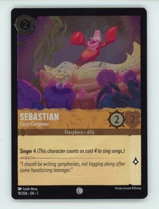 2023 Disney Lorcana SEBASTIAN Court Composer FOIL 19/204 NM+ - Picture 1 of 2