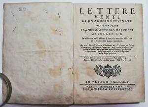 Settecentina Sacerdozio al primogenito Lettere venti di un anonimo Cesenate 1770 - Imagen 1 de 11