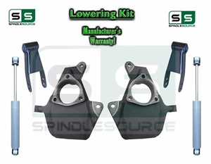 16-18 Silverado Sierra 2" / 2" Drop Lowering Spindle KIT STAMPED /ALUM + SHOCKS - Bild 1 von 2