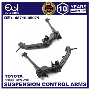 REAR LEFT RIGHT LOWER SUSPENSION WISHBONE CONTROL ARMS FOR TOYOTA AVENSIS 03-08 - Picture 1 of 8