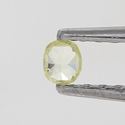 OVAL DIAMOND NATURAL DIAMOND 0.09TCW YELLOW COLOR ROSE CUT DIAMOND - Image 1 of 4