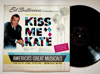 Ed Sullivan Presents Kiss Me Kate LP 33 RPM Broadway Cast Cole Porter - Image 1 of 4