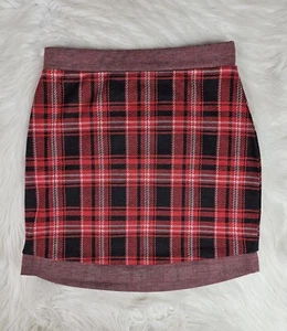 Haley & June Yellow/black Red Mini Skirt (W26") SZ(M) - Picture 1 of 5