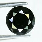 1.40 Carat Black Round Excellent Cut Natural Diamond For Wedding Ring