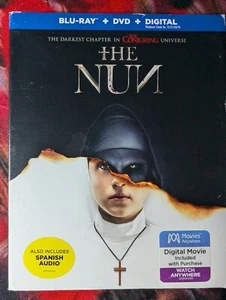 The Nun Blu-Ray + DVD + Digital Also Spanish Audio Slip Cover Like New - Picture 1 of 1