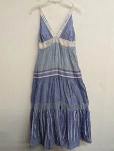 Le Superbe Women's Getting Vertical Beach Striped Maxi Dress Size Large - Picture 1 of 11