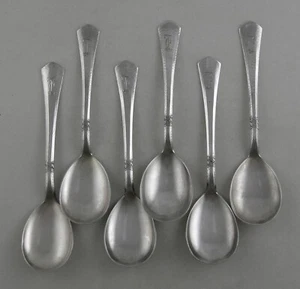 Sterling HOLLAND egg or sauce spoons (set of 6) - Picture 1 of 3
