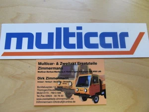 Aufkleber Schriftzug IFA Multicar Multicar für M26 Farbig Logo - Bild 1 von 1