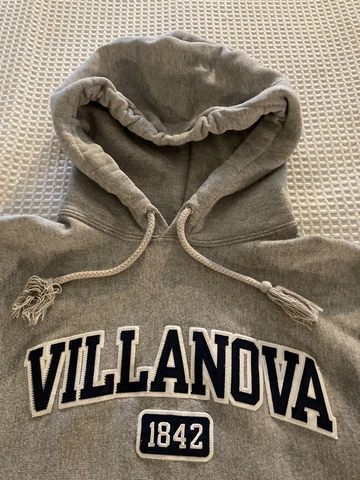 Vtg Villanova Wildcats Reverse Weave Hoodie (S+) by Champion Pre-owned Cover
