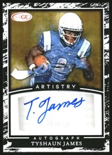 2022 SAGE Artistry Autographs White #ATJ3 Tyshaun James Auto