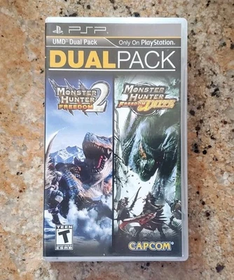 Monster Hunter Freedom 2 and Freedom Unite Dual Pack PSP CIB - Image 1 of 2