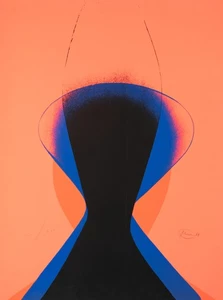 O. PIENE (1928-2014), "Blue Monk",  1969, Siebdruck Contemporary Abstrakt - Bild 1 von 5