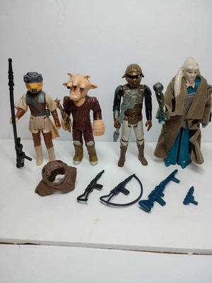 Vintage Star Wars Kenner Lot Jabba Palace Characters Return of the Jedi Lot - Image 1 of 4