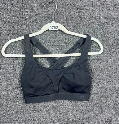 Lululemon Athletica Womens Sports Bra Black Criss Cross Keyhole Back Pullover 6 - Image 1 of 4