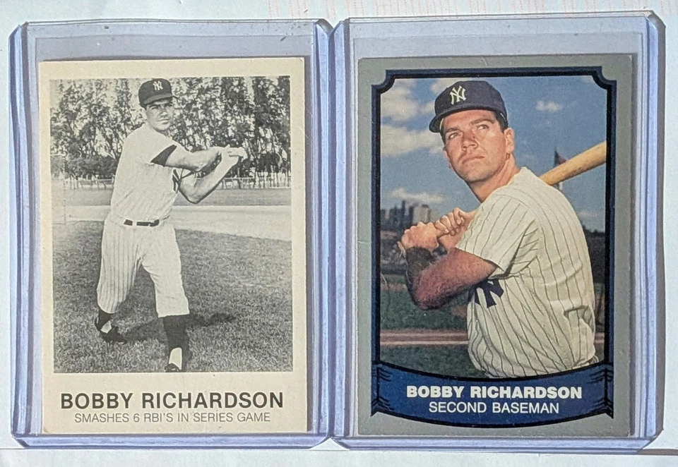 1984 TCMA Renata Gallaso And Pacific Baseball Legends Bobby Richardson Pair - Image 1 of 2