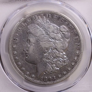 1893-CC Morgan Silver Dollar., PCGS VF-20., Circulated, Store #GDR0125. - Picture 1 of 3