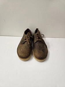Clarks Originals Herren Kohle London Bienenwachs Braun Leder Oxford Schuhe Größe 10 M - Bild 1 von 15