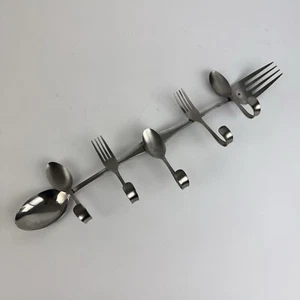 Gancho para cubiertos retro Fork It Up soporte para utensilios de cocina puerta de dormitorio colgador de pared - Imagen 1 de 4