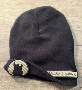 Fender Hurley Beanie Winter Hat Cap Black Guitar Adult Patch - Picture 1 of 4