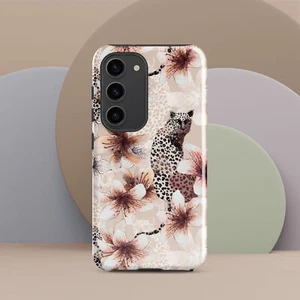 Tiger Pink Magnolia Tough case for Samsung Model Glossy / Matte - Picture 1 of 3