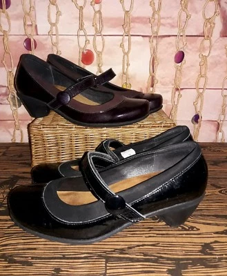 Lote de dos tacones de moda Naot para mujer negros y morados talla 7 venta al por menor 188,95 cada uno Foto 1 de 4