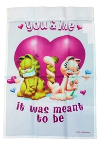 BANDERA DE SAN VALENTÍN GARFIELD ~ TÚ Y YO ESTABA DESTINADO A SER, 12x18 - Imagen 1 de 1
