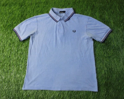 FRED PERRY ORIGINAL men CASUAL SHORT SLEEVE POLO SHIRT TEE JERSEY SIZE M MEDIUM - Image 1 of 4