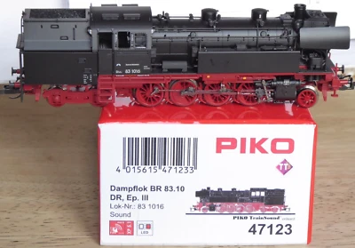 Piko 47123 TT DCC Sound Tender Locomotive BR 83 1016 DR Era 3 LED, BW Altenburg - Image 1 of 4