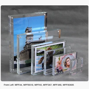 5 X A4 Premium Acrylic Photo Frames / Perspex Pictures Holders / Sign Holders - Picture 1 of 5